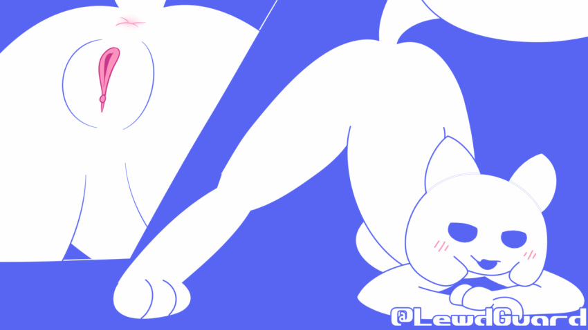 16:9 animated anthro anus blush breasts butt clyde_(discord) discord_(app) female genitals high_framerate highguard jack-o'_pose pose presenting presenting_anus presenting_hindquarters presenting_pussy pussy shaking_butt short_playtime solo widescreen