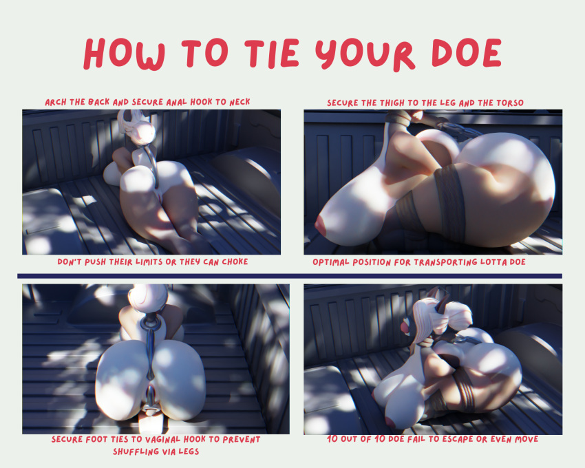 3d_(artwork) 5:4 anal anal_hook anal_penetration anthro ball_gag bdsm big_breasts blindfold bondage bound bound_and_gagged breasts butt cervid digital_media_(artwork) elaine english_text female flexible forced fur gag gagged genitals ghostoast hair hi_res hooves huge_breasts mammal nipples nude penetration pussy restrained solo submissive text thick_thighs vaginal vaginal_penetration