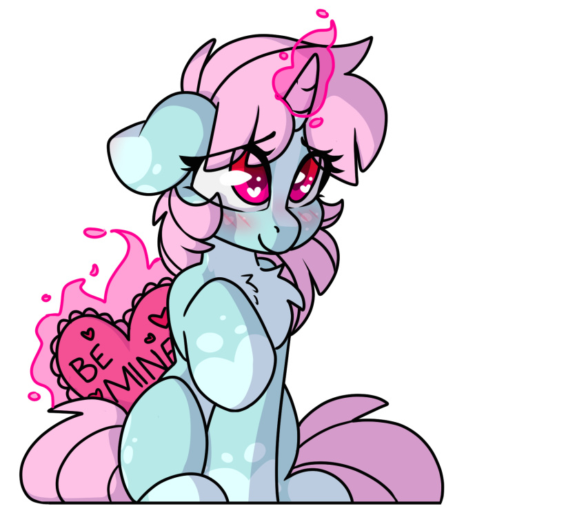 &lt;3 &lt;3_eyes 2019 alpha_channel blush chest_tuft equid equine female feral hasbro hi_res horn itsspoopsb looking_up magic mammal my_little_pony red_eyes scoops simple_background sitting smile solo transparent_background tuft unicorn