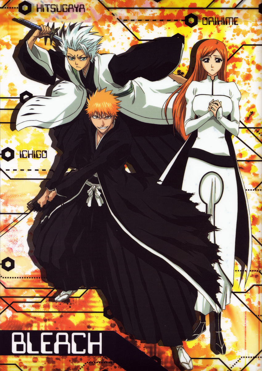 bleach hitsugaya_toushirou inoue_orihime kurosaki_ichigo tagme