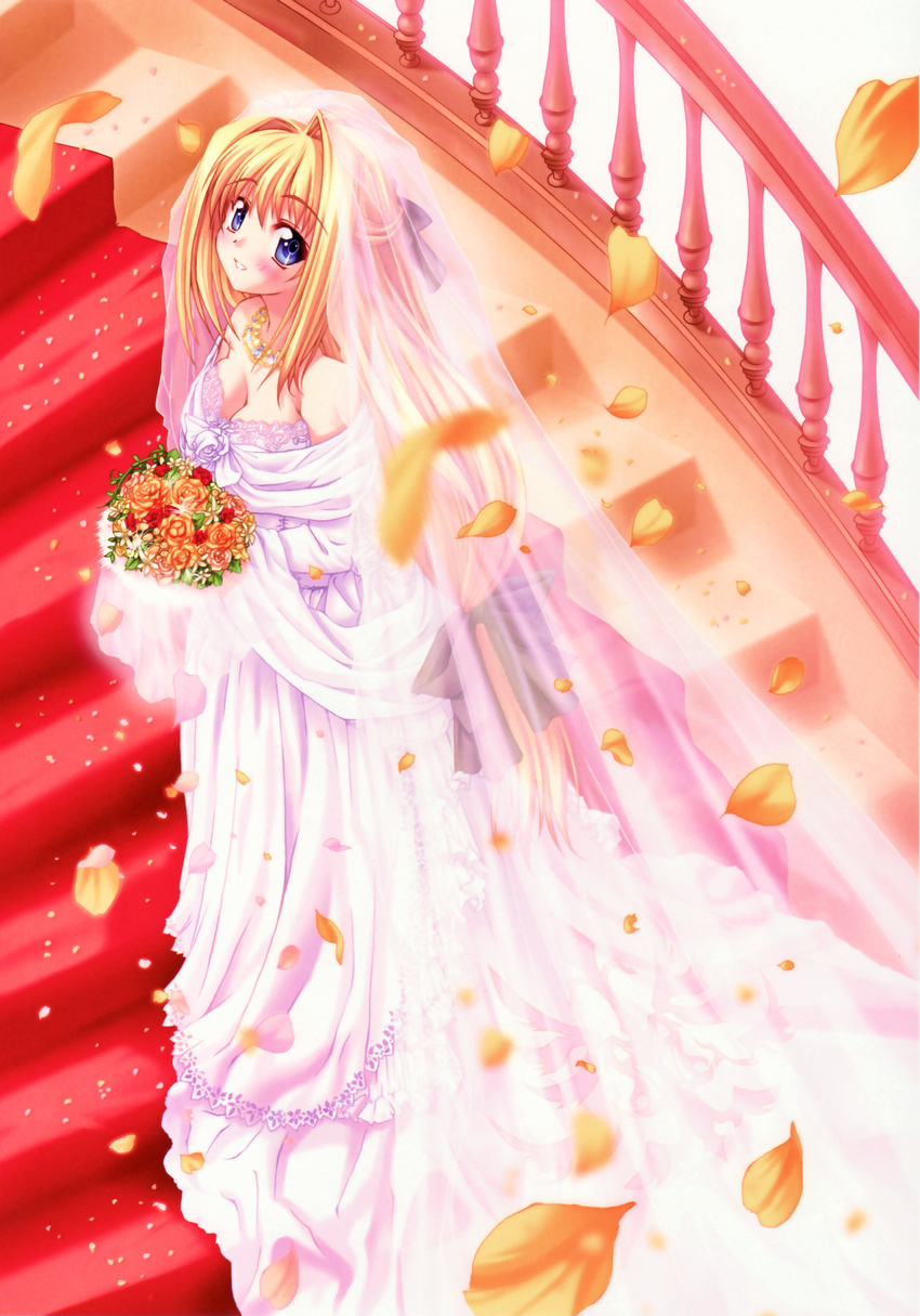 cleavage kannatsuki_noboru tagme wedding_dress