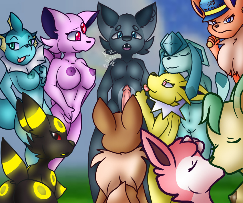 6:5 angry anthro breast_grab breasts butt canid canine canis clothing concerned crystal eevee eeveelution erection espeon female female/female fin flareon gangbang genitals glaceon glowing glowing_markings glowing_nipples go_to_horny_jail group group_sex hand_on_breast harem hat headgear headwear horny_jail ice imminent_gangbang imminent_sex jolteon kissing kiwizerf leafeon lexi_(niqhtve) licking looking_at_viewer looking_back male male/female mammal markings masturbation meme nintendo nipples overwhelmed pok&eacute;mon pok&eacute;mon_(species) police_hat presenting presenting_hindquarters pussy ring sex sleeping sylveon tongue tongue_out umbreon vaginal vaginal_masturbation vaporeon video_games wolf