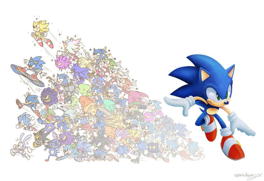 SONIC FREE FOR ALL! (Dark Sonic vs Sonic.EXE, Sanic, Sonic, Metal