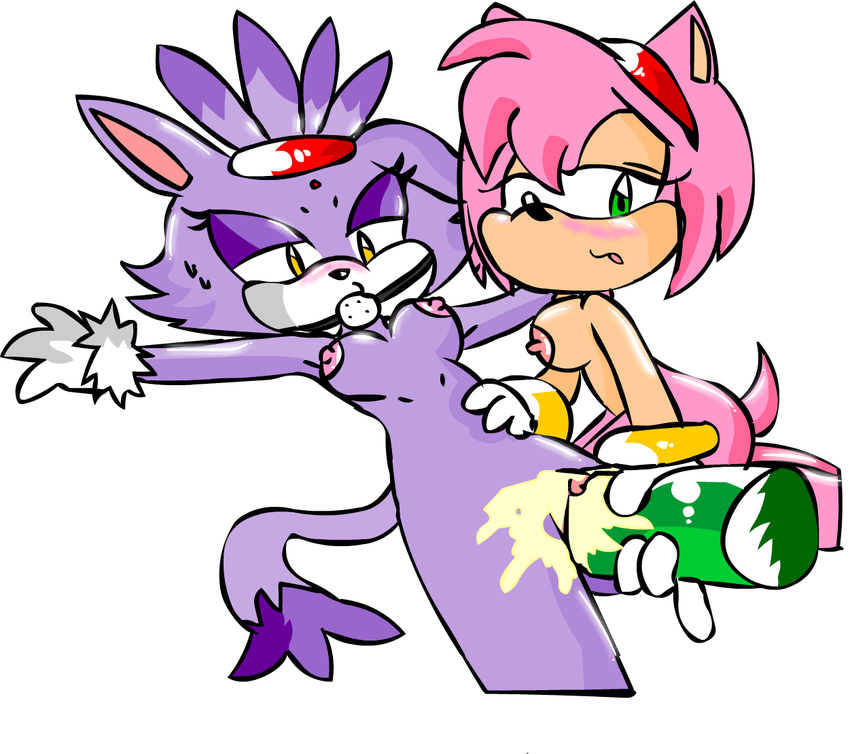amy_rose blaze_the_cat perverted_bunny sonic_team tagme