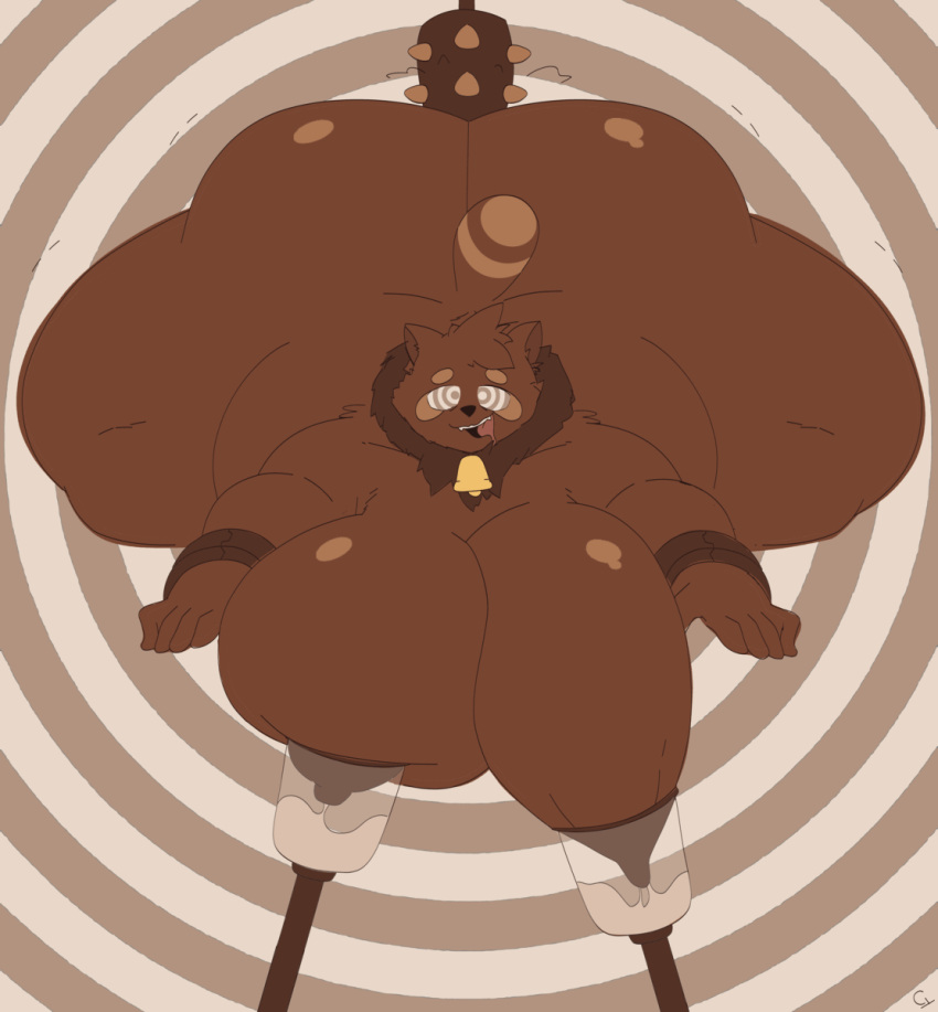 abstract_background animal_humanoid animated anthro areola bell bell_accessory bell_collar belly big_areola big_belly big_butt big_moobs bodily_fluids breast_milking brown_body brown_fur brown_nipples butt butt_jiggle canid canid_humanoid canine canine_humanoid collar cyanu digital_media_(artwork) fur happy hi_res huge_butt huge_moobs huge_thighs humanoid humanoid_hands hyper hypnosis jiggling lactating lactating_during_sex looking_at_viewer machine male male_lactation male_milking mammal mammal_humanoid masturbation milk milking_machine mind_control moobs nipples nude obese obese_anthro obese_male overweight overweight_anthro overweight_male penetration raccoon_dog simple_background smile solo tail tanuki tello_(bigtoasty8) thick_thighs