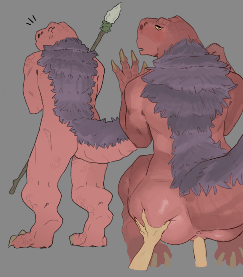 2024 anjanath anthro anthro_penetrated anus blush brute_wyvern butt butt_grab capcom doggystyle duo female female_on_human female_penetrated first_person_view from_behind_position genitals hand_on_butt hi_res holding_melee_weapon holding_object holding_polearm holding_spear holding_weapon human human_on_anthro human_penetrating human_penetrating_anthro human_penetrating_female interspecies looking_at_viewer looking_back looking_back_at_viewer looking_pleasured male male/female male_penetrating male_penetrating_anthro male_penetrating_female male_pov mammal melee_weapon monster_hunter narrowed_eyes penetration penile penile_penetration penis_in_pussy polearm pussy sex spear tail vaginal vaginal_penetration weapon yolabayola1