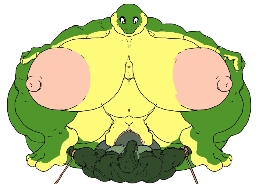 amphibian anthro areola balls bdsm big_balls big_breasts big_penis bondage bound breasts crossbreeding dinosaur erect_nipples female frog genitals hi_res huge_balls huge_breasts huge_penis hyper hyper_breasts kknssd male male/female mature_female muscular muscular_male nipples non-mammal_breasts overweight penis puffy_areola puffy_nipples reptile scalie theropod thick_thighs tyrannosaurid tyrannosaurus tyrannosaurus_rex wide_hips