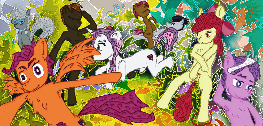 abstract_background absurd_res apple_bloom_(mlp) babs_seed_(mlp) button_mash_(mlp) cowgirl_position cutie_mark_crusaders_(mlp) diamond_tiara_(mlp) duo equid equine fellatio female feral friendship_is_magic from_front_position group hasbro hi_res horse hrisaura male male/female mammal masturbation my_little_pony on_bottom on_top oral penile pony pose scootaloo_(mlp) sex silver_spoon_(mlp) solo young