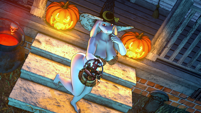 16:9 2021 3d_(artwork) anthro big_breasts big_butt bone bottomless bovid bra breasts brick broom bucket building butt caprine cleaning_tool clothed clothing container digital_media_(artwork) female food fruit fur goat halloween halloween_decoration hat headgear headwear hi_res high-angle_view holidays house looking_at_viewer mammal mommyosha nude plant pumpkin pumpkin_boobs red_eyes skull solo spider_web stairs sweets toriel undertale_(series) underwear white_body white_fur widescreen witch_hat wood_floor