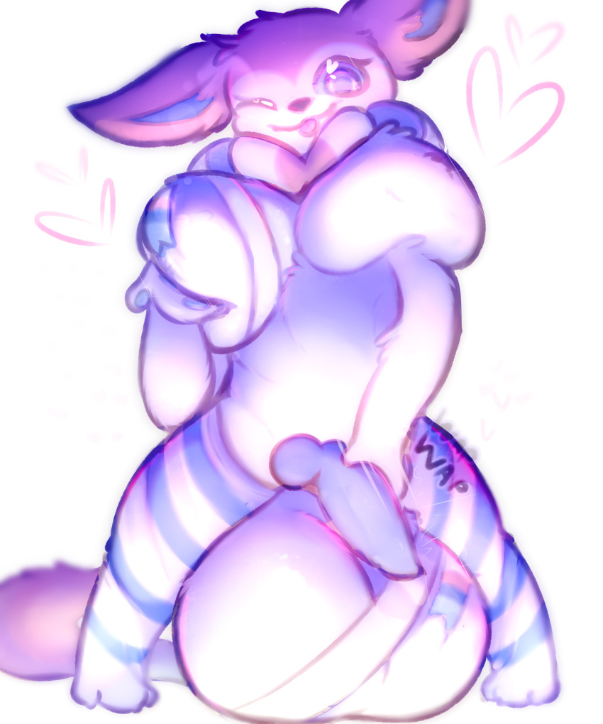 &lt;3 &lt;3_eyes 2021 anthro anthrofied balls big_balls big_breasts blep breast_fondling breast_grab breast_play breasts clothing eeveelution fan_character fatal_dx fondling fondling_self fur genitals gynomorph hand_on_breast hi_res huge_balls huge_breasts hyper hyper_balls hyper_genitalia intersex knot legwear looking_down masturbation nintendo one_eye_closed penis pok&eacute;mon pok&eacute;mon_(species) smile stockings sylveon text tongue tongue_out video_games