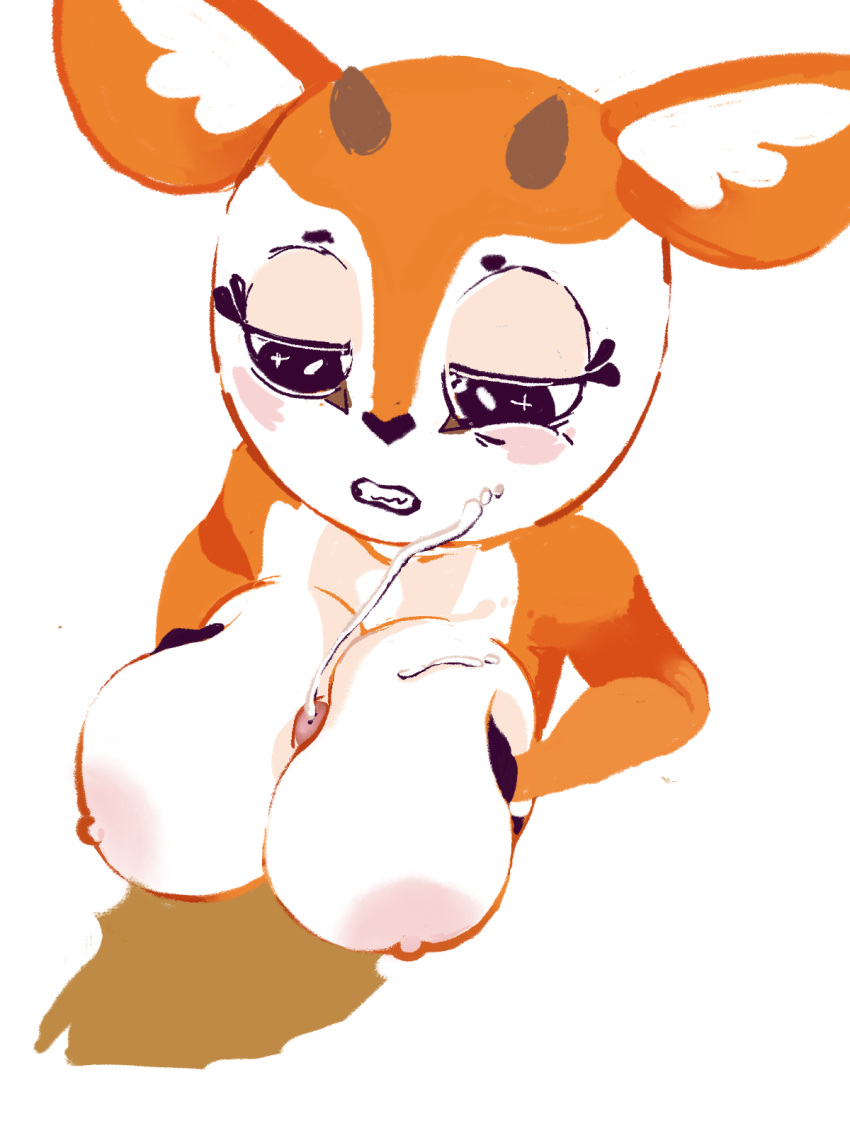 3:4 aggressive_retsuko anthro antlers big-fig big_breasts biped blush bodily_fluids breast_grab breast_play breast_squish breasts breasts_frottage cervid cum cum_on_breasts cum_on_face dear digital_media_(artwork) digital_painting_(artwork) disembodied_penis duo ears_back ears_down ejaculation erection eyelashes eyeliner eyeshadow faceless_character faceless_male female fingers fluffy fur genital_fluids genitals hand_on_breast hi_res horn huge_breasts human human_on_anthro humanoid_genitalia humanoid_penis inner_ear_fluff interspecies looking_at_genitalia looking_at_penis looking_down looking_down_at_partner makeup male male/female mammal multicolored_body nipples nude open_mouth orange_body orange_fur orgasm penile penis pivoted_ears portrait sanrio sex simple_background squish titfuck tsunoda tuft two_tone_body white_background white_body white_breasts white_fur
