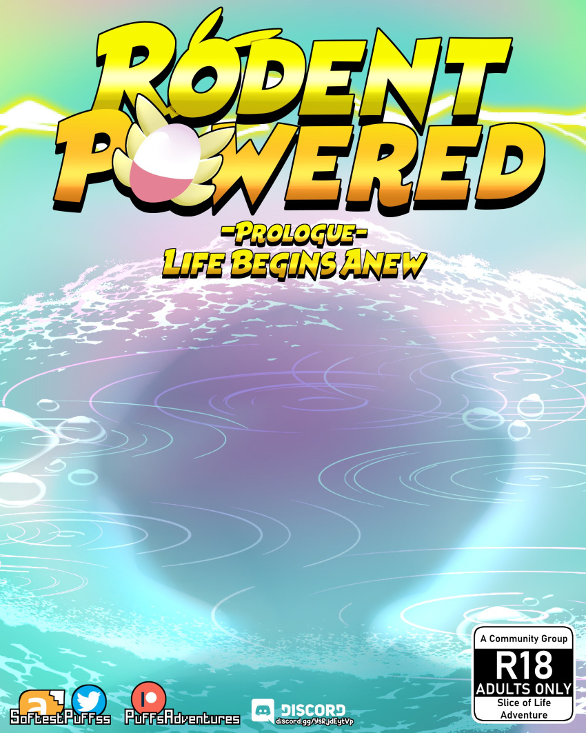4:5 absurd_res badge bubble comic cover cover_art cover_page english_text hi_res nintendo pok&eacute;mon pok&eacute;mon_mystery_dungeon rodent_powered_(softestpuffss) silhouette softestpuffss text video_games water wave zero_pictured