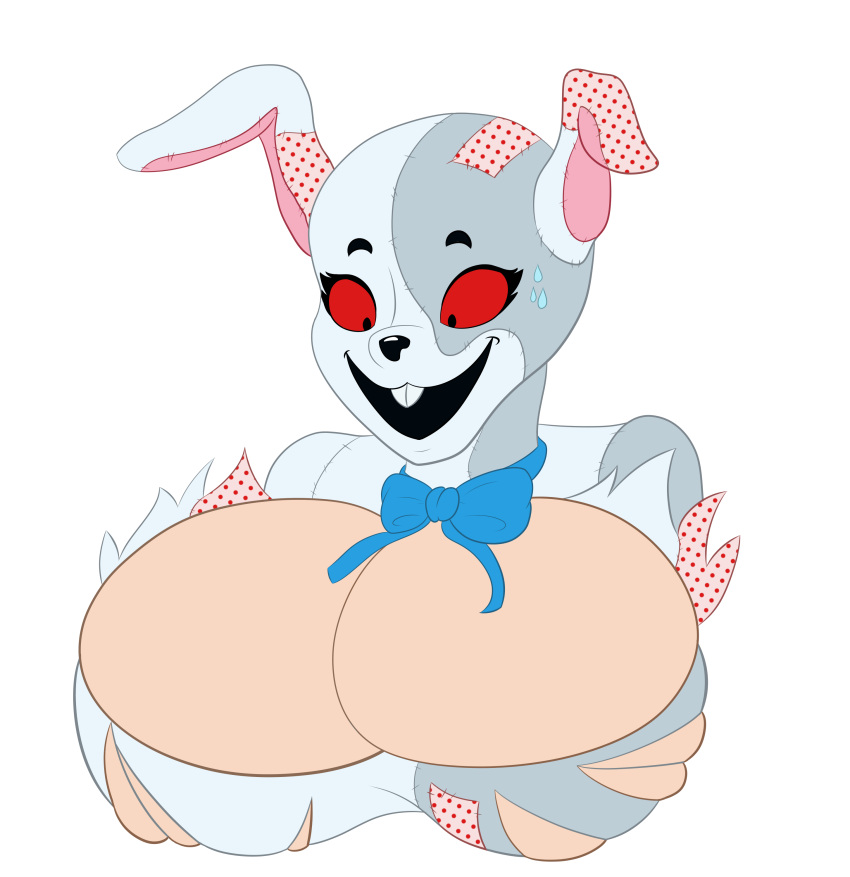 2021 absurd_res alpha_channel animal_humanoid big_breasts bow_tie breasts buckteeth clothing female five_nights_at_freddy's five_nights_at_freddy's:_security_breach hi_res huge_breasts human humanoid lagomorph lagomorph_humanoid mammal mammal_humanoid only-1-wayup open_mouth red_sclera solo teeth vanny_(fnaf) video_games wardrobe_malfunction
