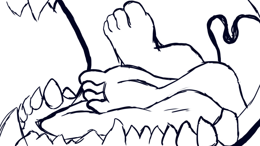 16:9 54321awesome animated anthro feet hi_res oral oral_vore same_size short_playtime soles toes vore widescreen