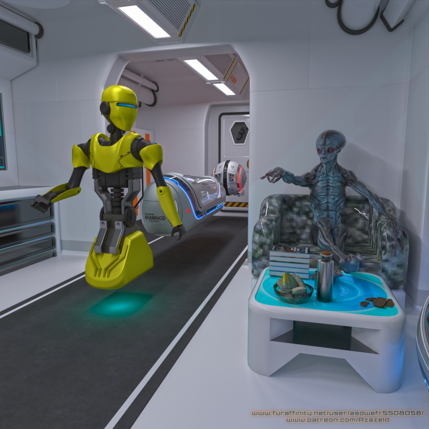 1:1 alien alien_humanoid asdwefr5508058 daz_studio hi_res human humanoid machine male mammal mind_control nude robot sensory_deprivation submissive submissive_human transportation unconscious unconscious_male