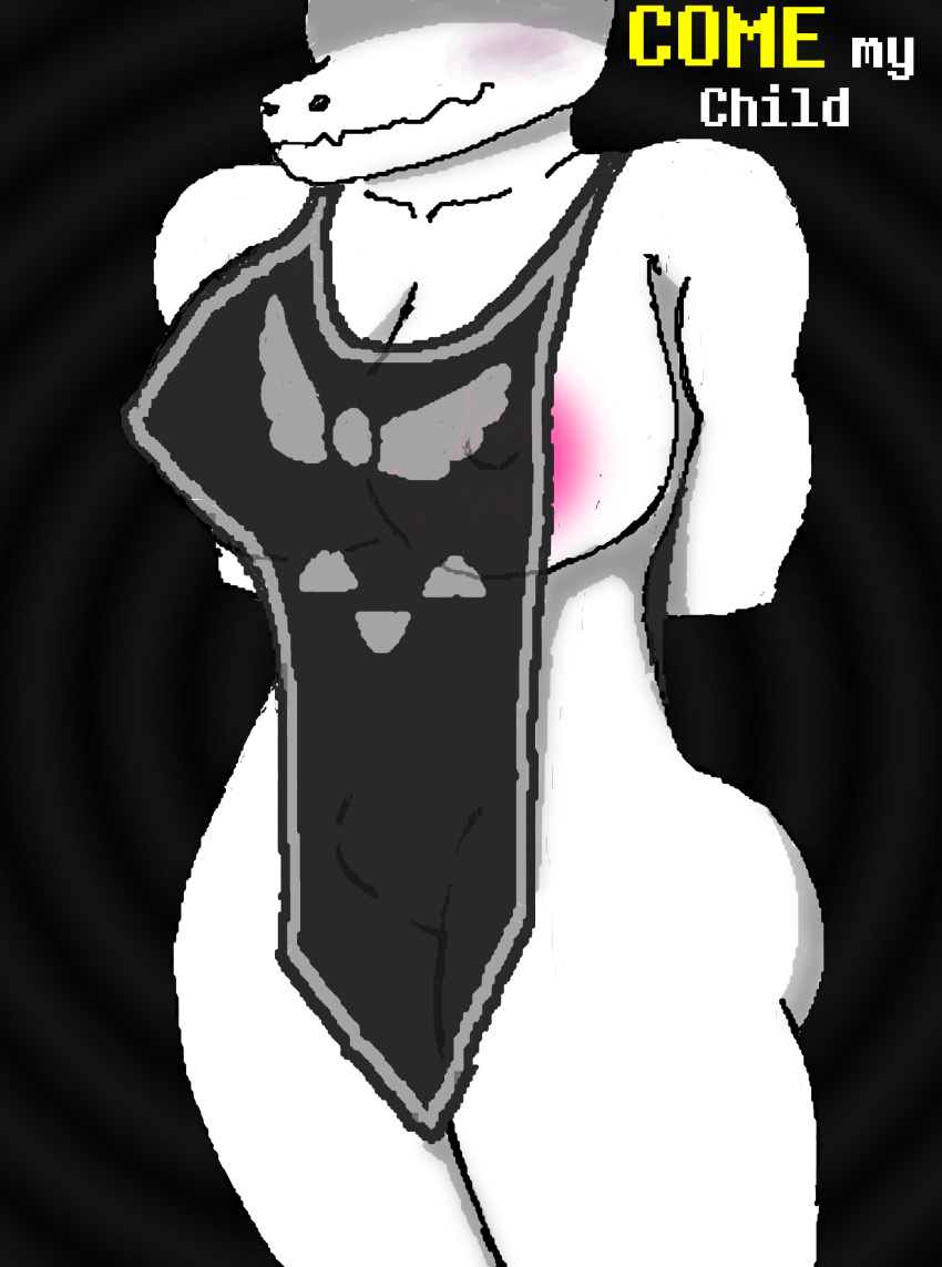 absurd_res areola areola_slip baatlif blush boss_monster bovid caprine female hi_res humanoid mammal nipple_outline solo text toriel undertale undertale_(series) video_games