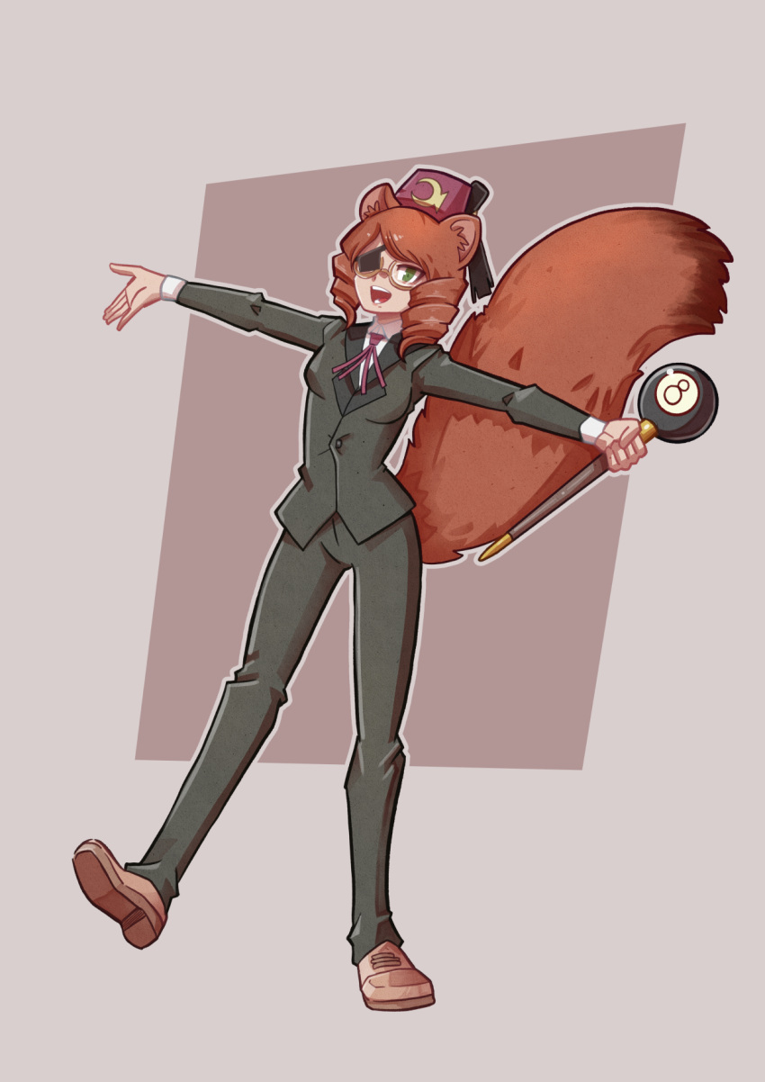 animal_humanoid cane casimira_(orannis0) clothing disney drill_curls eye_patch eyewear female fez fluffy fluffy_tail glasses gravity_falls grunkle_stan hair halloween_costume hat headgear headwear hi_res humanoid iamre mammal mammal_humanoid rodent rodent_humanoid sciurid sciurid_humanoid solo squirrel_humanoid stanley_pines suit tree_squirrel_humanoid