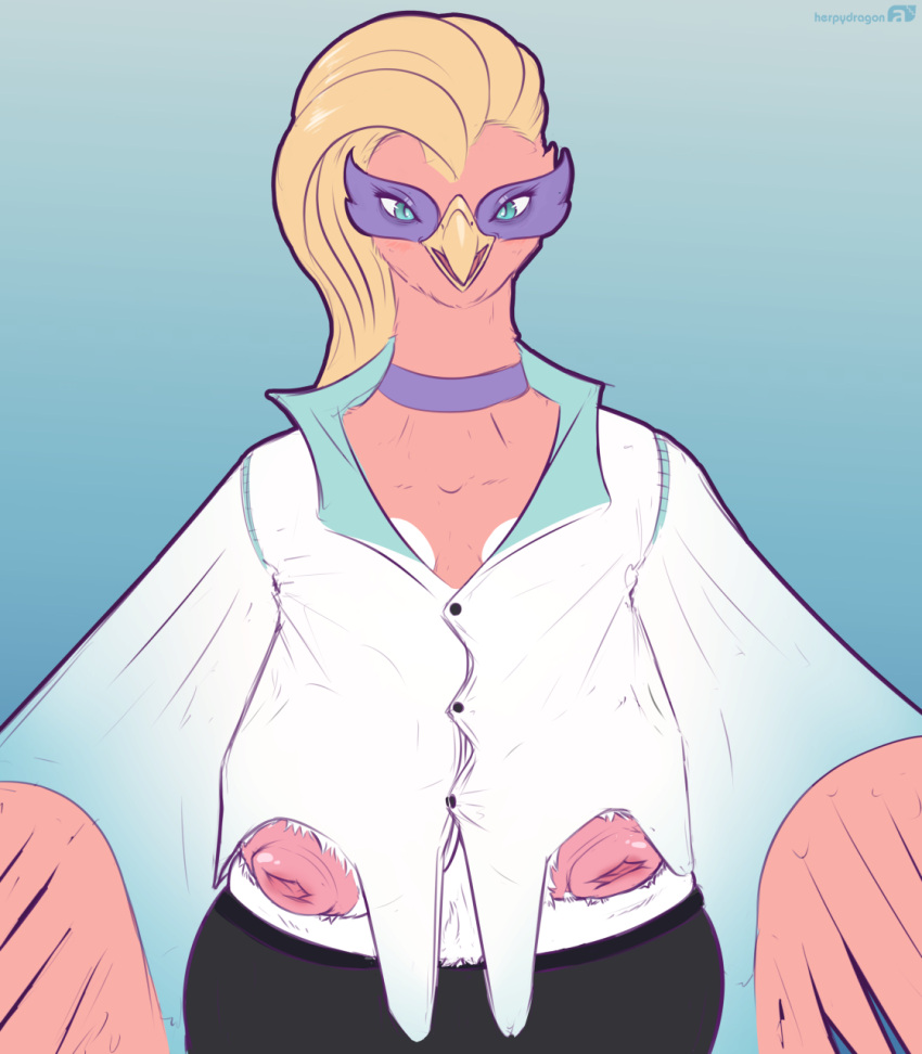 anthro anthrofied areola avian beak big_areola big_breasts big_nipples blouse braless breasts clothed clothing curvy_figure exposed_breasts feathers female herpydragon hi_res ho-oh huge_breasts huge_nipples legendary_pok&eacute;mon luiante_faellan mature_anthro mature_female nintendo nipples partially_clothed pink_nipples pok&eacute;mon pok&eacute;mon_(species) presenting presenting_breasts red_body red_feathers sagging_breasts skimpy solo topwear video_games white_body white_feathers