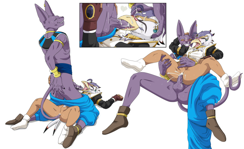 absurd_res accessory accipitrid accipitriform amber_eyes anal anal_fingering anal_penetration animal_head anthro armor avian baggy_pants bangs beak beerus bird bodily_fluids breastplate chair_position chiritea clothing coat cum cum_in_ass cum_in_mouth cum_inside cum_on_face cum_on_partner cum_on_partner's_face domestic_cat dragon_ball dragon_ball_super duo eagle face_fucking fan_character feathers felid feline felis fingering fingerless_gloves footwear for_a_head forced forced_oral forehead_gem from_behind_position genital_fluids genitals gloves handjob handwear hi_res humanoid humanoid_genitalia irrumatio jewelry kushary male male/male mammal markings oral penetration penile penile_penetration penis penis_in_ass potara_earrings prehensile_tail purple_body sash sex shoes solo tail_feathers tail_fetish tail_in_ass tail_play tail_sex tailjob topwear tunic white_body white_feathers
