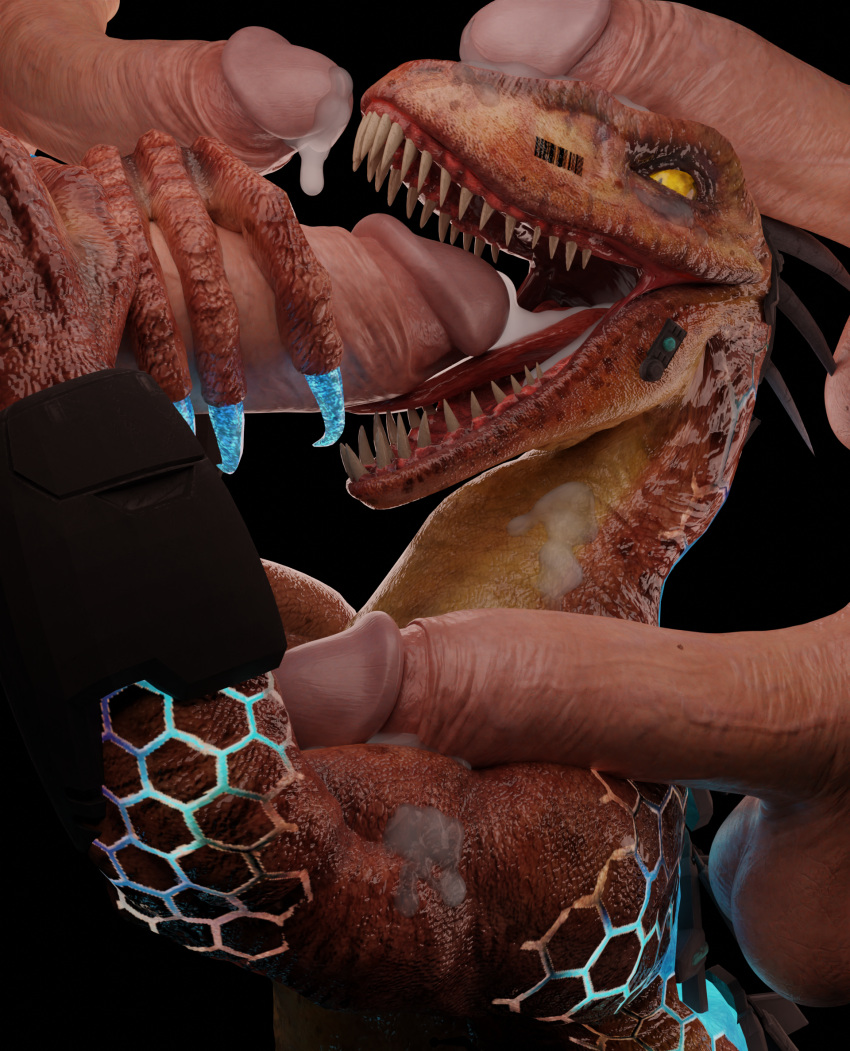 3d_(artwork) balls bestiality big_tongue bodily_fluids cum cum_in_mouth cum_inside cum_on_arm cum_on_face cum_on_neck cum_on_penis cybernetics cyborg digital_media_(artwork) dinosaur dromaeosaurid ejaculation erection fellatio female female_penetrated feral feral_penetrated gangbang genital_fluids genitals group group_sex hi_res human human_on_feral human_penetrating human_penetrating_feral humanoid_genitalia humanoid_penis interspecies killer_instinct long_tongue machine male male/female male_on_feral male_penetrating male_penetrating_female mammal microsoft nude open_mouth oral oral_invitation oral_penetration penetration penile penis penis_on_face rareware reptile reptilligator riptor scalie sex simple_background smile theropod tongue tongue_out velociraptor video_games xbox_game_studios