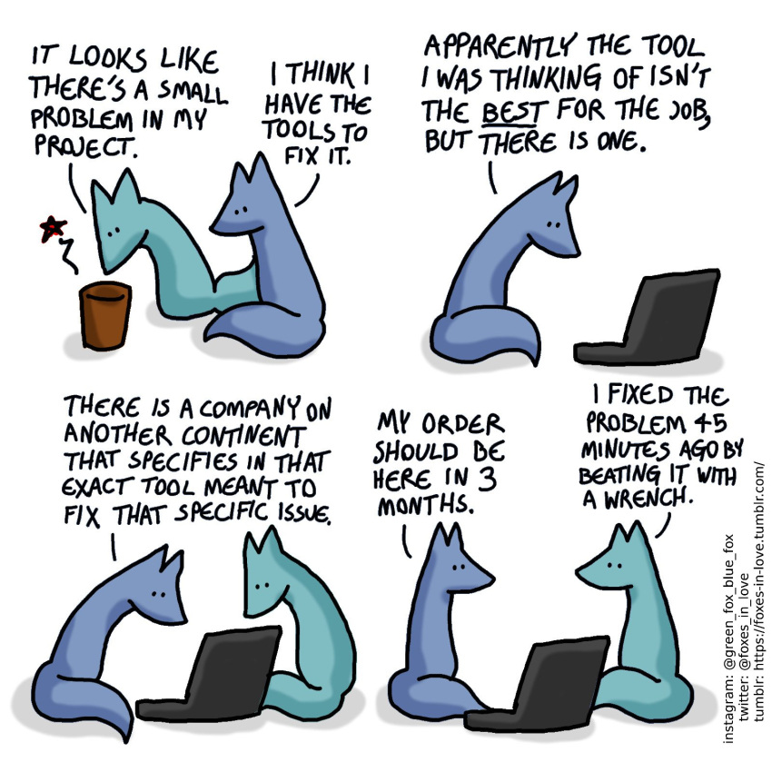 1:1 blue_body blue_fox_(foxes_in_love) blue_fur blue_tail canid canine comic dialogue duo english_text feral fox foxes_in_love fur green_body green_fox_(foxes_in_love) green_fur green_tail hi_res male_(lore) mammal shadow simple_background text url