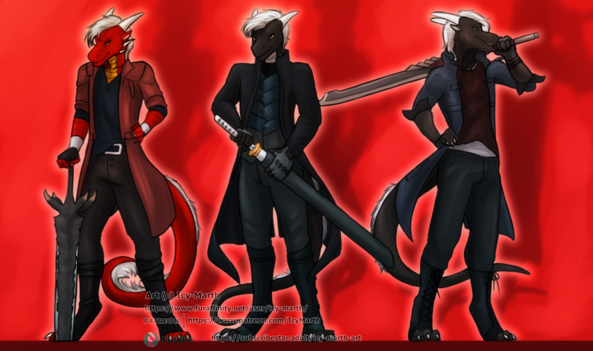 anthro capcom cosplay devil_may_cry dmc dragon hi_res icy-marth male video_games weapon