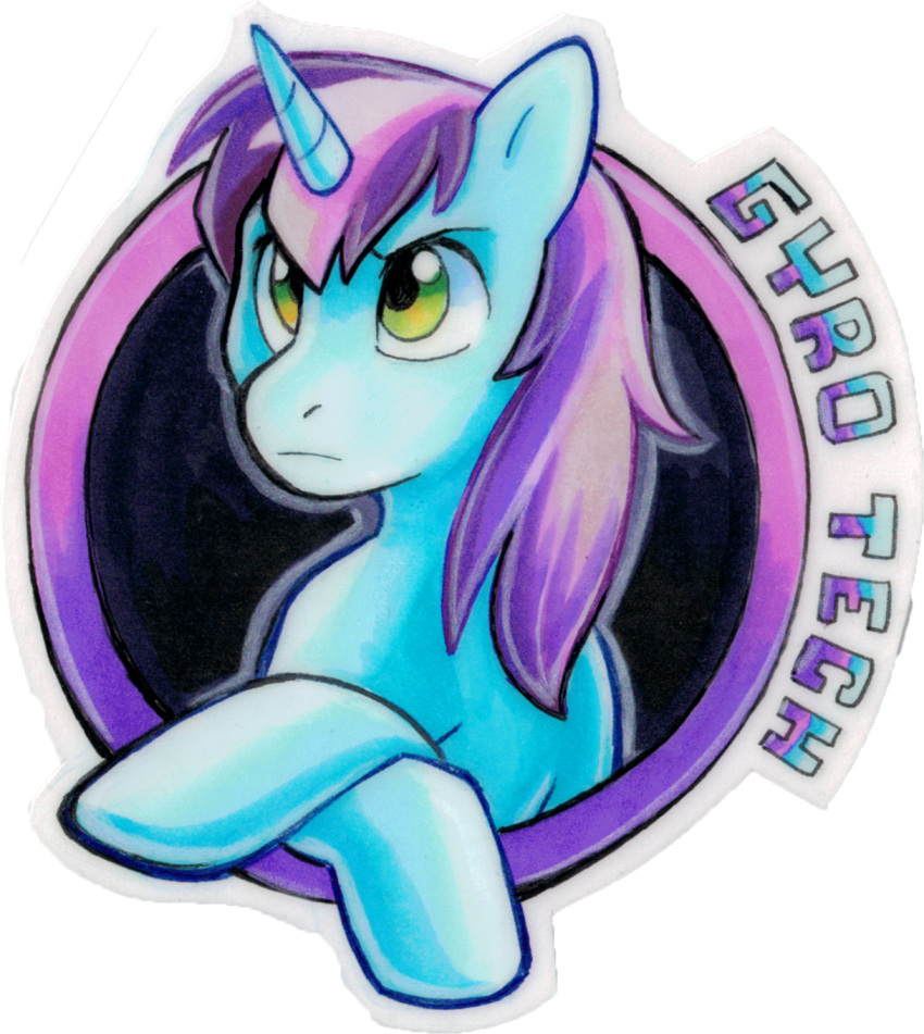 alpha_channel blue_body equid equine feral frown green_eyes gyro_tech hasbro hi_res hooves horn male mammal mane my_little_pony olivejuice pouting purple_body quadruped solo unicorn