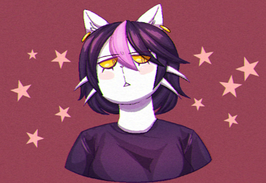 anthro catti_(deltarune) deltarune domestic_cat felid feline felis female fur goth huwon mammal solo undertale_(series) video_games white_body white_fur