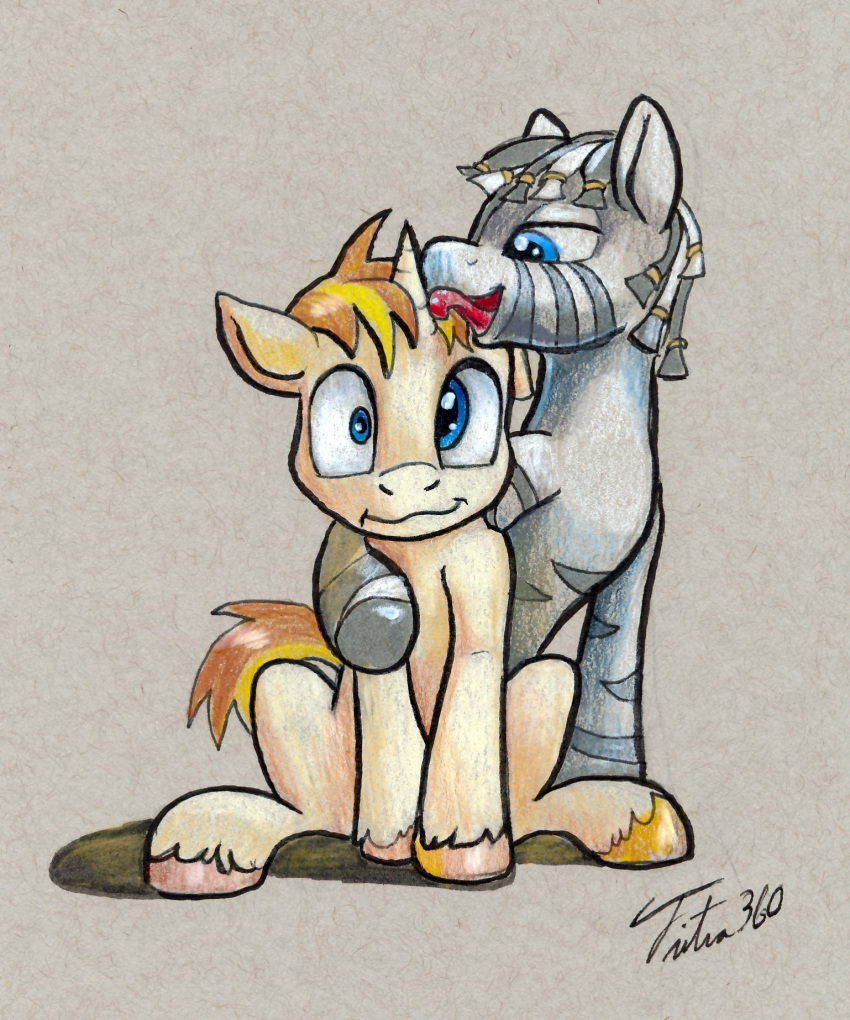 blue_eyes duo embrace equid equine feral grey_body hasbro hi_res hooves horn horn_fetish horn_lick horn_play hug licking lucent_(inky) male male/male mammal my_little_pony open_mouth orange_body ruzeth stripes tongue tongue_out tsitra360 unicorn wide_eyed zebra