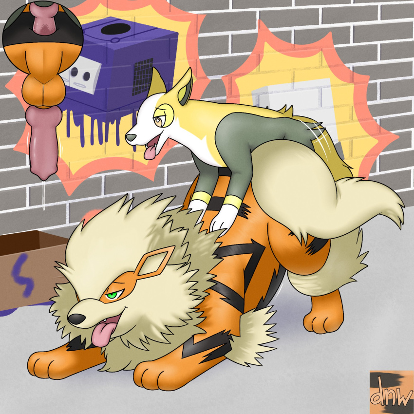 1:1 2021 alley anal anal_penetration animal_genitalia animal_penis arcanine boltund box canine_penis container detailed_background duo feral game_console gamecube gamecube_console genitals graffiti hi_res keith_(tsubasa143) male male/male male_penetrated male_penetrating male_penetrating_male mane nintendo nintendo_console open_mouth penetration penis pink_penis pok&eacute;mon pok&eacute;mon_(species) reallydarkandwindie size_difference small_dom_big_sub tongue tongue_out video_games wii wii_console will_fairborne_(thiccvally)