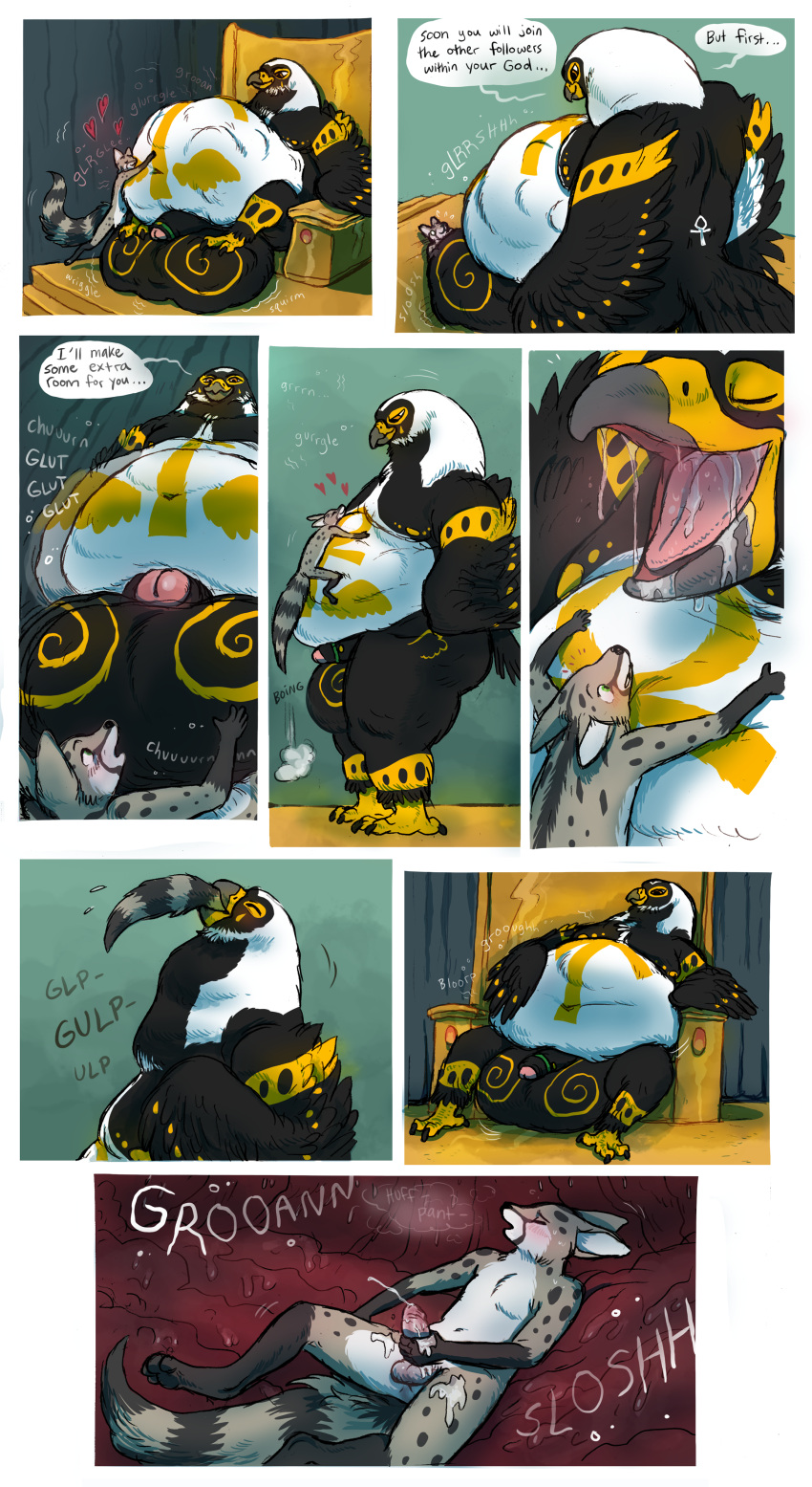 &lt;3 2020 3_toes 934 absurd_res after_vore ankh anthro anthro_pred anthro_prey aroused avian ball_grab ball_markings balls balls_expansion beak belly belly_expansion belly_grab belly_markings big_balls big_belly biped bird bird_feet black_body black_claws black_eyebrows black_feathers blush bodily_fluids border breath bubble butt chair claws cock_vore comic cum cum_on_leg cum_vore cumshot death deity detailed_background dialogue digestion digital_media_(artwork) digitigrade drooling duo egyptian egyptian_mythology ejaculation english_text erection expansion eyebrows eyes_closed falcon falconid fatal_vore feather_hands feathered_wings feathers feet flaccid front_view fur furniture gaping_mouth genet genital_expansion genital_fluids genital_markings genitals ghriar_(agtnightwolf) glans green_eyes grey_(greykrow) grey_beak grey_body grey_fur hand_on_balls hand_on_stomach hi_res holding_belly huff huge_balls humanoid_genitalia humanoid_penis hungry imminent_death inside instant_digestion internal low-angle_view macro male male_pred male_prey mammal markings masturbation middle_eastern_mythology motion_blur motion_lines mouth_shot multicolored_beak multicolored_body multicolored_feathers multicolored_fur multiple_angles mythology navel neck_bulge non-mammal_balls nude obese obese_anthro obese_male onomatopoeia open_beak open_mouth oral_vore orange_eyes organs orgasm overweight overweight_anthro overweight_male panting penile penile_masturbation penis pink_glans pink_tongue rear_view rumbling_stomach saliva scutes shaded side_view sitting size_difference soft_vore sound_effects speech_bubble stomach stomach_acid swallowing tail_feathers talons teasing text thick_thighs three-quarter_view throne toe_claws toes tongue two_tone_beak viverrid vore weight_gain white_body white_border white_feathers white_fur wide_hips willing_vore wings worm's-eye_view yellow_beak yellow_body yellow_feathers