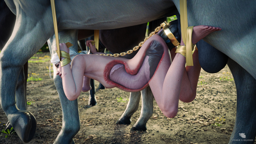 16:9 3d_(artwork) 4k abdominal_bulge absurd_res anal animal_genitalia animal_penis belly_riding bestiality big_penis blender_(software) bound breasts ciri digital_media_(artwork) english_text equid equine equine_penis erection female female_on_feral female_penetrated fenrir's_revenge feral feral_penetrating feral_penetrating_human fuck_harness genitals hi_res horse huge_penis human human_on_feral human_penetrated internal interspecies larger_male male male_penetrating mammal nipples nude penetration penis restrained sex size_difference smaller_female text the_witcher widescreen