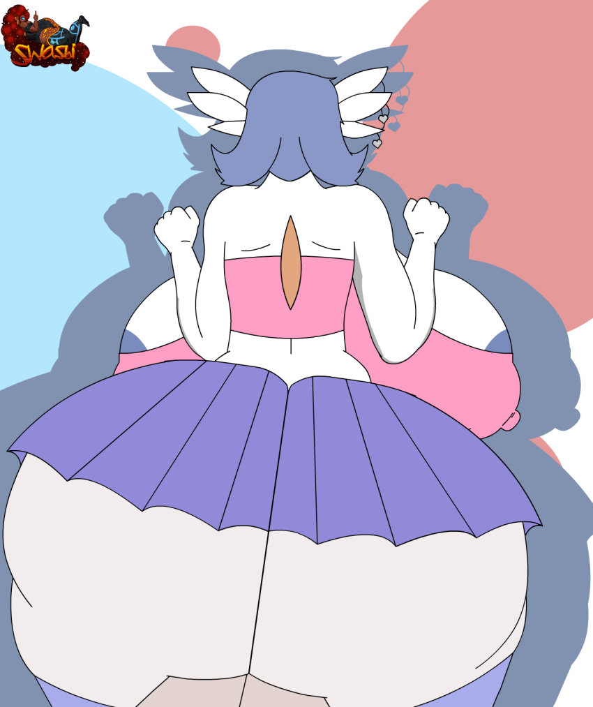 animated anthro areola areola_slip backsack balls big_balls big_breasts big_butt breasts butt clementia_(omegafiredog) dancing ear_piercing ear_ring gardevoir genitals gynomorph hi_res huge_balls huge_breasts huge_butt hyper hyper_butt intersex nintendo nipple_outline piercing pok&eacute;mon pok&eacute;mon_(species) short_playtime solo swasbi twerking video_games