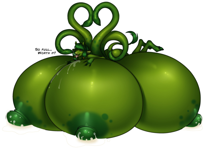 2019 4_breasts 5_fingers alpha_channel amber_eyes anthro areola big_breasts biped bodily_fluids bovid bovine breasts cattle elemental_creature english_text female fingers flittermilk flora_fauna green_areola green_body green_hair green_hooves green_horn green_nipples hair hooves horn huge_breasts hybrid hyper hyper_breasts lactating looking_pleasured mammal milk multi_breast nipples one_eye_closed open_mouth plant plant_tentacles simple_background solo tail_tuft text tongue tongue_out transparent_background tuft yeverdia_(roizenacht)