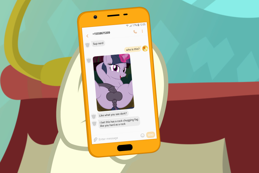 3:2 animal_genitalia animal_penis anus badumsquish balls cellphone crossgender english_text equid equine equine_penis feral friendship_is_magic ftg_crossgender fti_crossgender genitals gynomorph hasbro hi_res horn intersex mammal mean_twilight_(mlp) mean_twilight_sparkle_(mlp) medial_ring my_little_pony penis phone puffy_anus purple_eyes smartphone sunburst_(mlp) text text_message twilight_sparkle_(mlp) unicorn