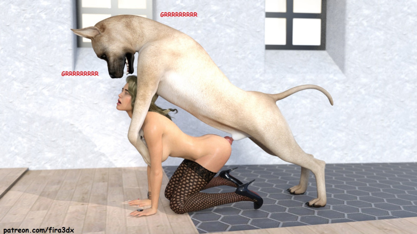 16:9 all_fours anal anal_penetration bent_over bestiality betty_(fira3dx) breasts canid canine canis clothing doggystyle domestic_dog duo female female_on_feral female_penetrated feral feral_penetrating feral_penetrating_human fira3dx forced from_behind_position genitals hi_res high_heels human human_on_feral human_penetrated interspecies knot legwear male male/female male_penetrating male_penetrating_female mammal penetration penile penile_penetration penis penis_in_ass sex stockings text url widescreen