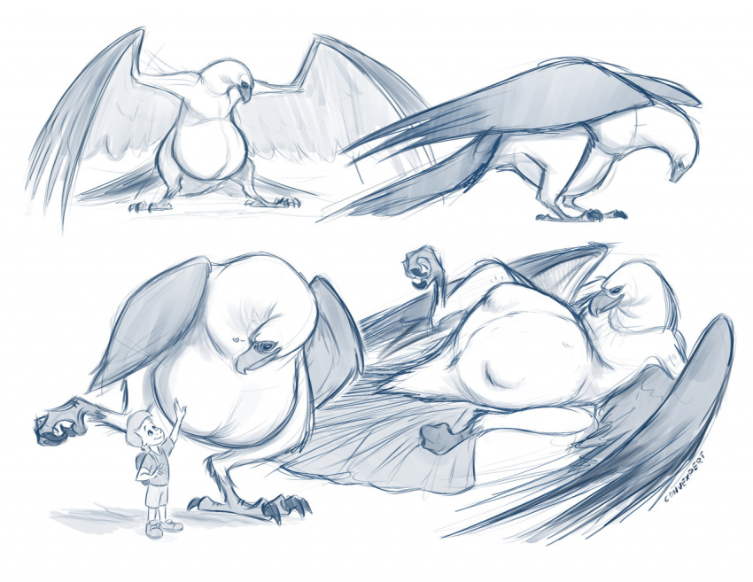 &lt;3 2021 4_toes abdominal_bulge accipitrid accipitriform after_vore anisodactyl anthro avian beak belly belly_rub big_belly biped bird bird_feet blue_and_white bottomwear child claws clothed clothing cody_(the_rescuers) convexpert digital_media_(artwork) digitigrade disney don_bluth duo eagle feathered_wings feathers featureless_crotch feet female female_focus female_pred feral feral_focus feral_pred footwear front_view fully_clothed golden_eagle hand_on_stomach human larger_female larger_feral lying male mammal marahute_(the_rescuers) monochrome motion_lines multiple_angles multiple_images on_back pregnant pregnant_female scutes shoes side_view signature size_difference sketch sketch_page smaller_human smaller_male smile soft_vore solo_focus spread_wings standing tail_feathers talons the_rescuers_(disney) the_rescuers_down_under toe_claws toe_curl toes topwear true_eagle unfinished unseen_character vore wings young