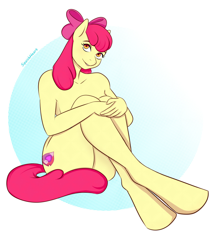 absurd_res anthro apple_bloom_(mlp) female friendship_is_magic hasbro hi_res my_little_pony nude solo squishheart