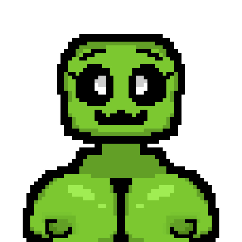 animated armless bouncing_breasts breasts creeper female green_body green_breasts green_skin hi_res microsoft minecraft mojang solo trist10 video_games xbox_game_studios