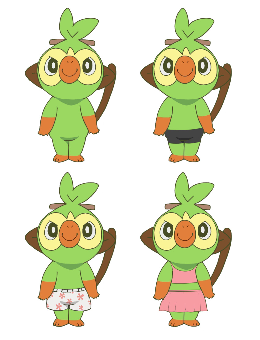 bottomwear boxers_(clothing) clothed clothing crossdressing grookey hi_res kitsune2000 male nintendo pok&eacute;mon pok&eacute;mon_(species) shorts skirt solo underwear video_games