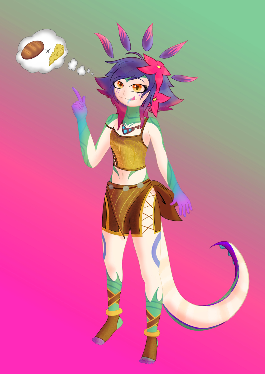 absurd_res female female/female hi_res human humanoid league_of_legends mammal neeko_(lol) riot_games solo vastaya vinity