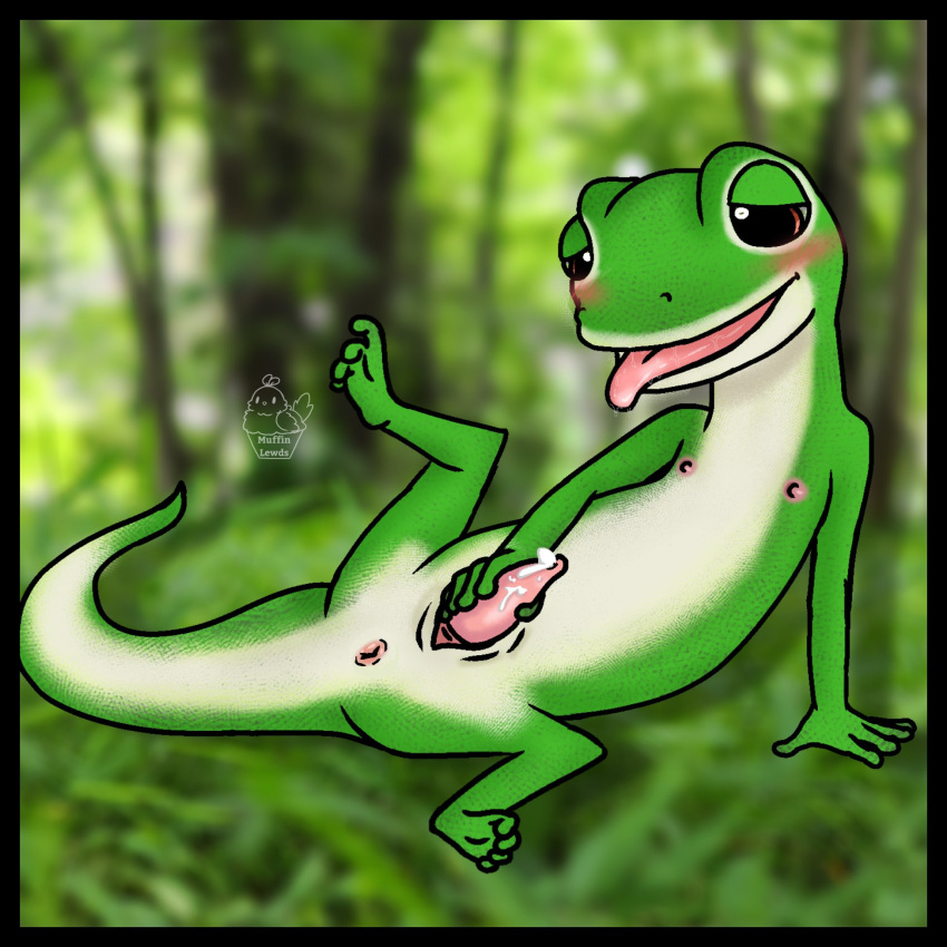 1:1 anus blush bodily_fluids cum day_gecko digital_drawing_(artwork) digital_media_(artwork) erection fingers gecko geico geico_gecko genital_fluids genitals green_body hi_res lizard madagascar_giant_day_gecko male mascot muffinlewds multicolored_body nipples nude open_mouth penile penis reptile scalie smile solo spread_legs spreading tongue tongue_out