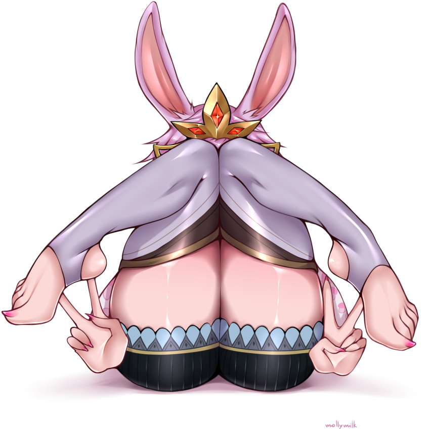 absurd_res animal_humanoid feet female hi_res humanoid lagomorph lagomorph_humanoid leporid_humanoid mammal mammal_humanoid paladins rabbit_humanoid rei_(paladins) solo