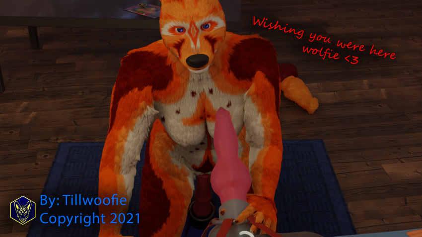 anthro dildo fellatio female hi_res holding_dildo holding_object holding_sex_toy looking_at_viewer oral penile riding_dildo riding_toy salty_doggo sex sex_toy sitka_(tillwoofie) solo sucking_dildo text tillwoofie