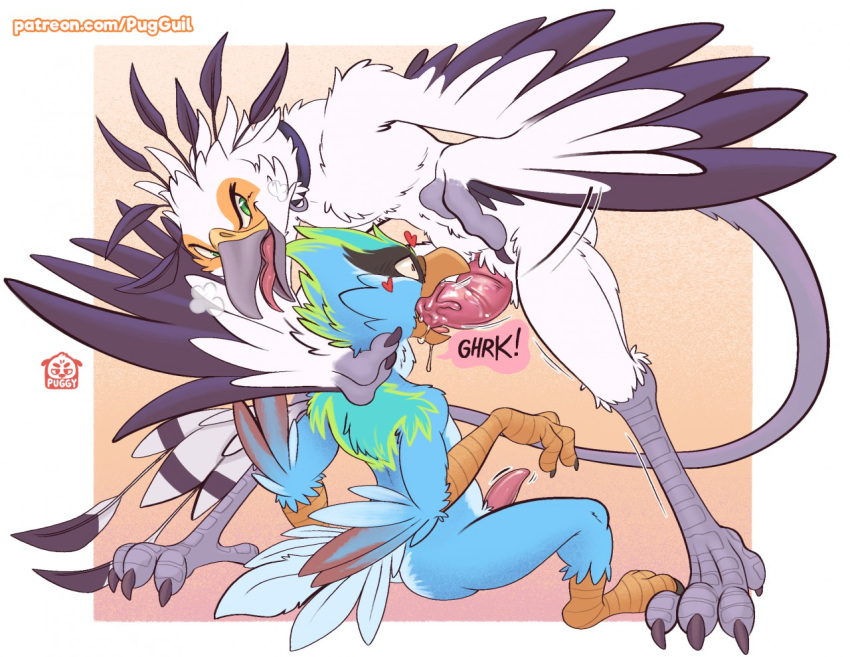 &lt;3 4_toes accipitriform anisodactyl anthro anthro_on_anthro anthro_penetrated anthro_penetrating anthro_penetrating_anthro avian beak beak_fetish beak_play beak_sex beakjob bird bird_feet black_body black_feathers blue_body blue_feathers bodily_fluids butt cissa_(genus) collar corvid duo erection eyelashes feathered_wings feathers feet fellatio genitals green_body green_eyes green_feathers grey_beak indochinese_green_magpie magpie_(corvid) male male/male multicolored_body multicolored_feathers nude open_beak open_mouth oral oral_penetration orange_beak orange_body orange_feathers oriental_magpie oscine passerine penetration penile penis puggy saliva scuted_arms secretary_bird secretary_tweets sex simple_background sitting tail_feathers throbbing_penis toes tongue vojt white_body white_feathers wing_claws wings