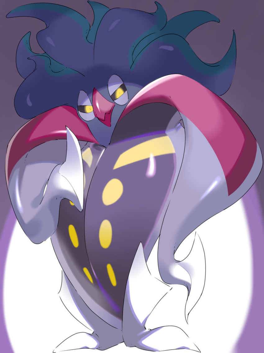 closed_mouth commentary_request highres looking_at_viewer malamar mian_(3zandora) no_humans pokemon pokemon_(creature) shadow shiny shiny_skin smile solo tentacles yellow_eyes