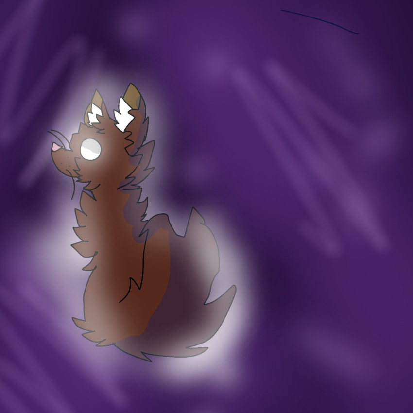 ambiguous_gender anthro brown_body brown_fur cosmic_background domestic_cat felid feline felis fur glowing glowing_eyes hi_res ibispaintx inner_ear_fluff mammal solo staryfang tuft