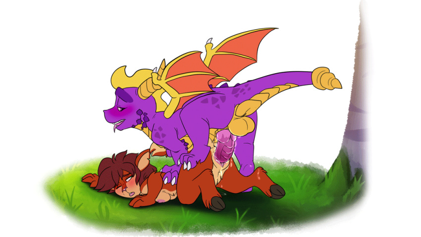 activision animated anthro anthro_on_feral anthro_penetrated balls bestiality blush bodily_fluids breasts cervid dragon duo ejaculation elora erection faun_(spyro) female female_on_feral female_penetrated feral feral_penetrating feral_penetrating_anthro from_behind_position genital_fluids genitals half-closed_eyes hooves horn infinitedelusion interspecies knot loop lying male male/female male_penetrating male_penetrating_female mammal narrowed_eyes nipples nude on_front one_eye_closed open_mouth penetration penile penile_penetration penis penis_in_pussy pussy pussy_ejaculation pussy_juice pussy_juice_on_ground sex short_playtime simple_background spyro spyro_the_dragon tail_grab tongue tongue_out vaginal vaginal_penetration video_games white_background wings