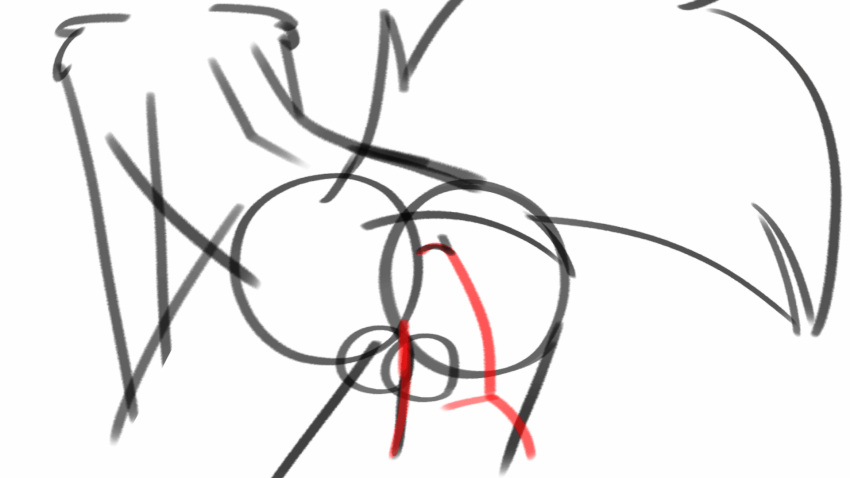 16:9 anal anal_penetration animated anthro balls barkyeet bouncing_balls canid canine dildo dildo_sitting fox genitals hi_res male mammal penetration raised_tail sex_toy short_playtime solo unfinished widescreen