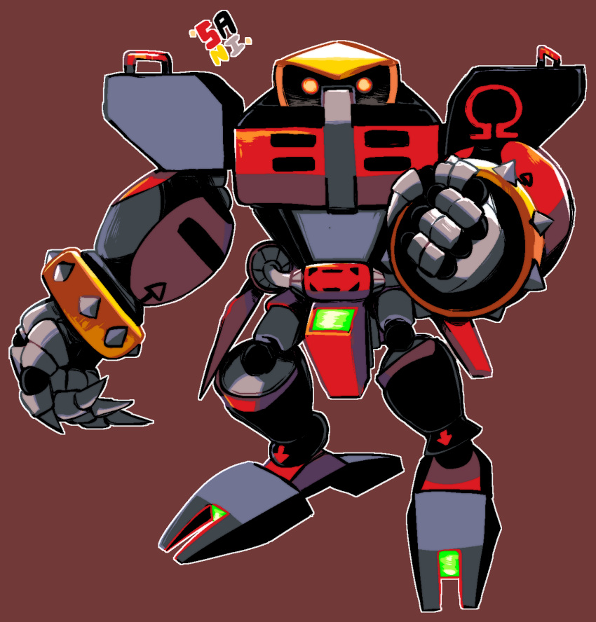 2021 4_fingers e-123_omega fingers hi_res machine male not_furry robot sanikink sega signature simple_background solo sonic_the_hedgehog_(series)